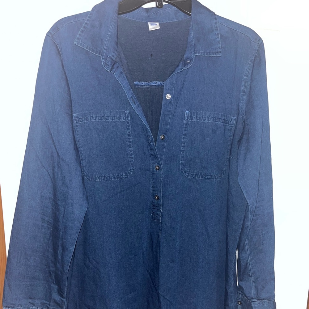 Old Navy Classic Blue Denim Shirt